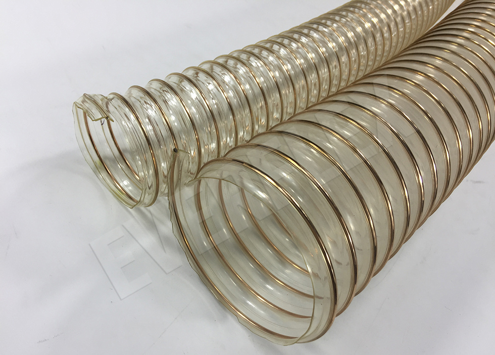 PU steel wire duct hose