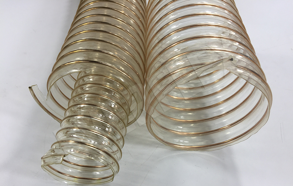 PU steel wire duct hose
