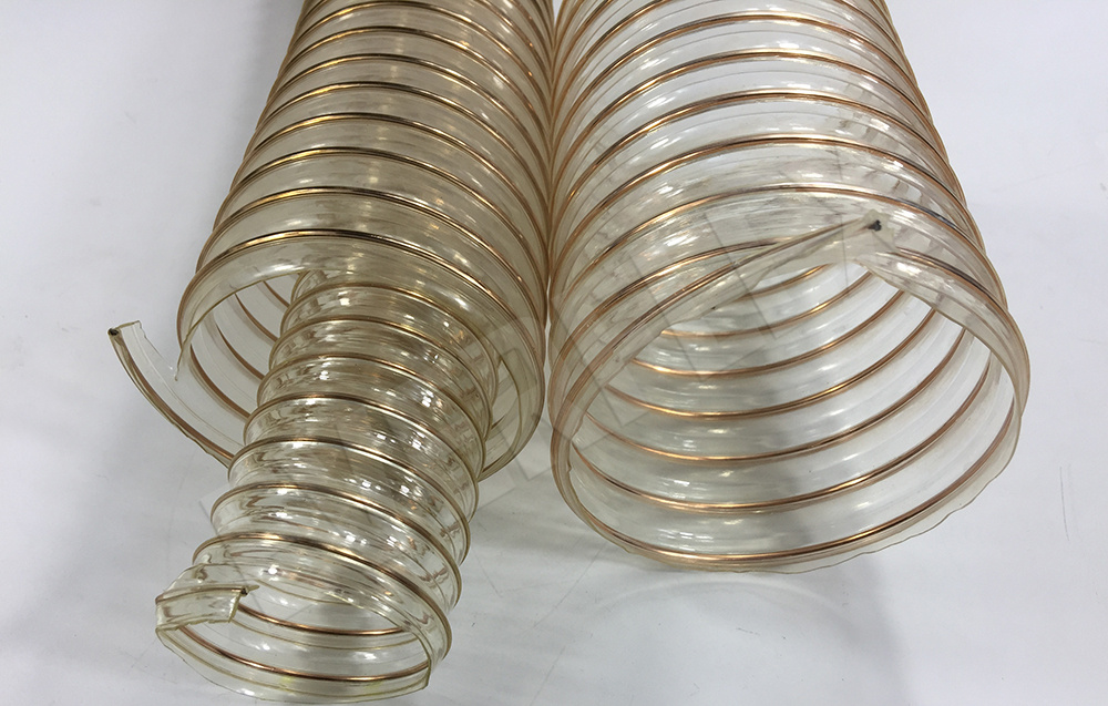 PU steel wire duct hose