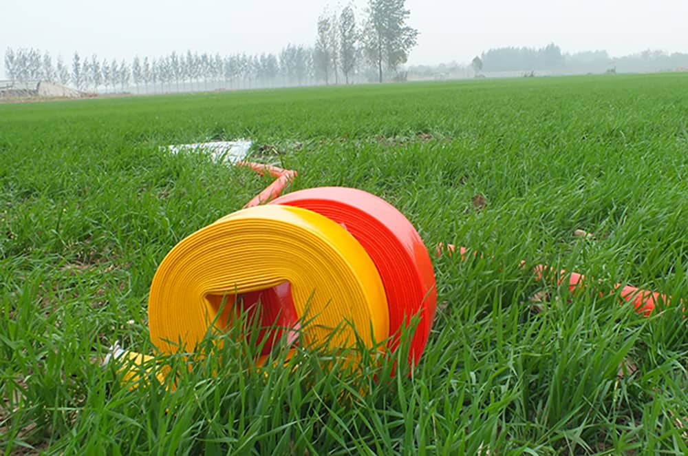 PVC layflat hose in farm
